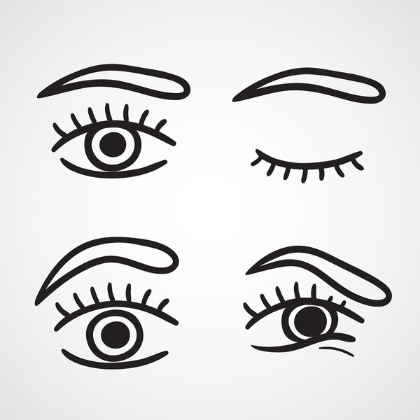 Eyes icons design