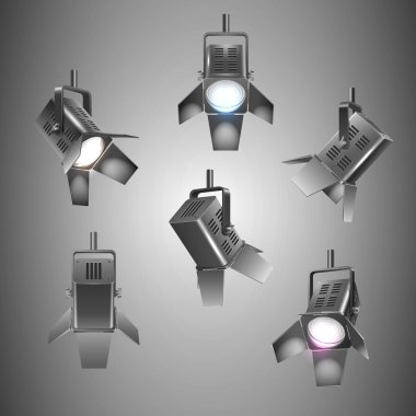 Stage lighting clipart