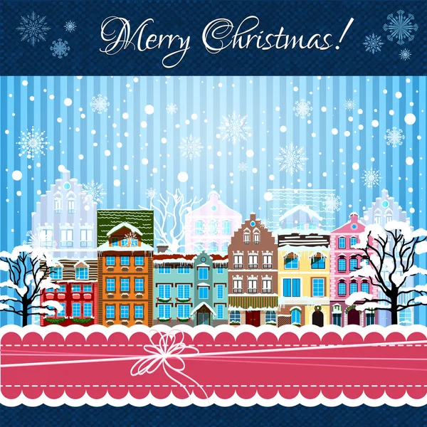 Merry christmas card — Stock Vector