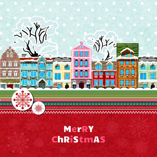 Merry christmas invitation card — Stock Vector