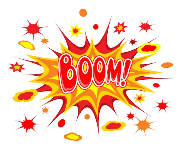 Boom icono de cómics — Vector de stock