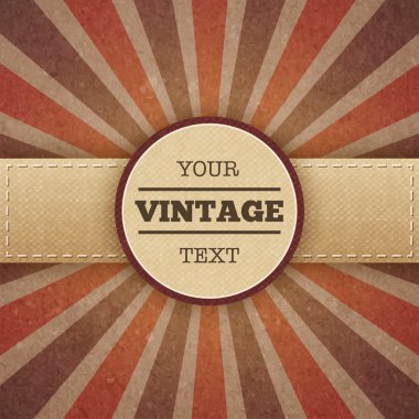 Vintage sunburst promo poster
