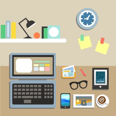 Ofis işyeri ögeleri kümesi