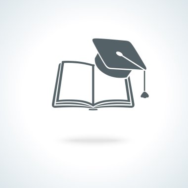 kare akademik kapaklı kitap açık