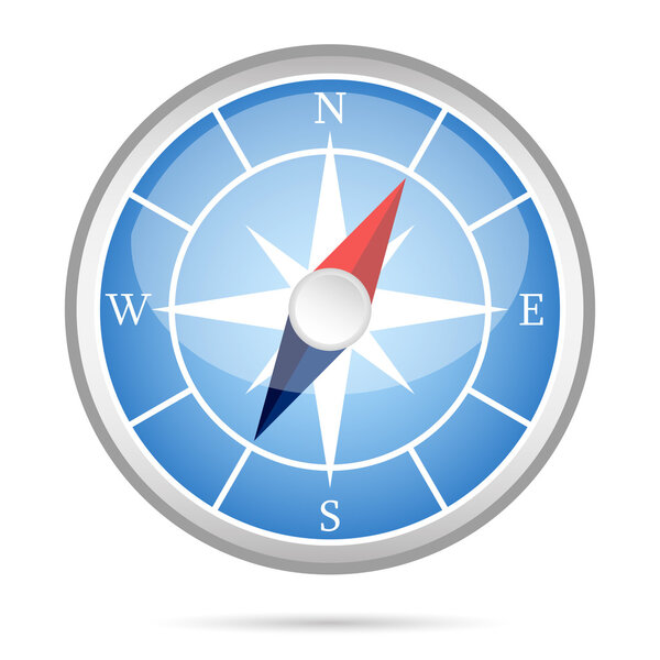 Modern compass icon