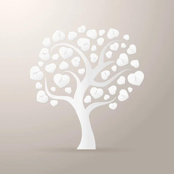 Icono de árbol de papel — Vector de stock