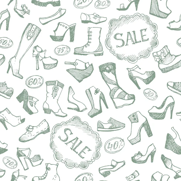 Sapatos sem costura fundo — Vetor de Stock
