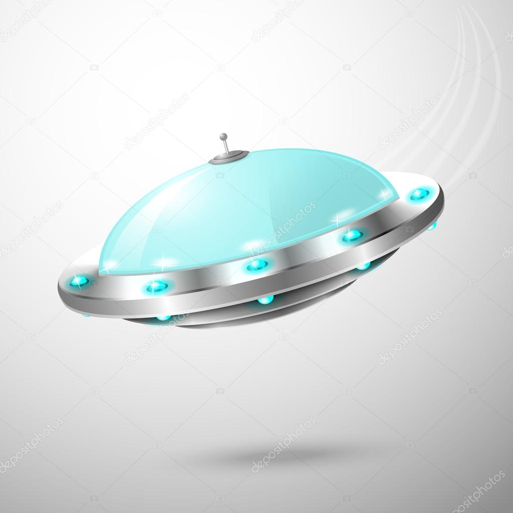 Flying ufo emblem