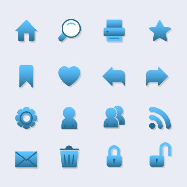 web tasarımı, gölge ile degrade için temel Iconset