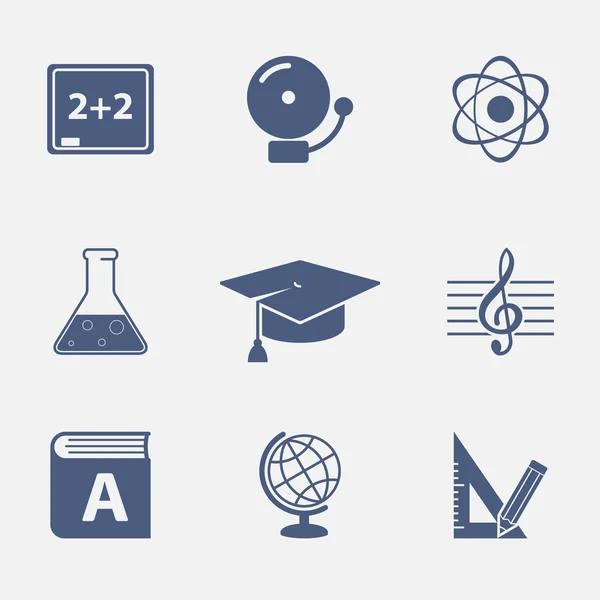 Elementos de interfaz para el sitio web de educación — Vector de stock