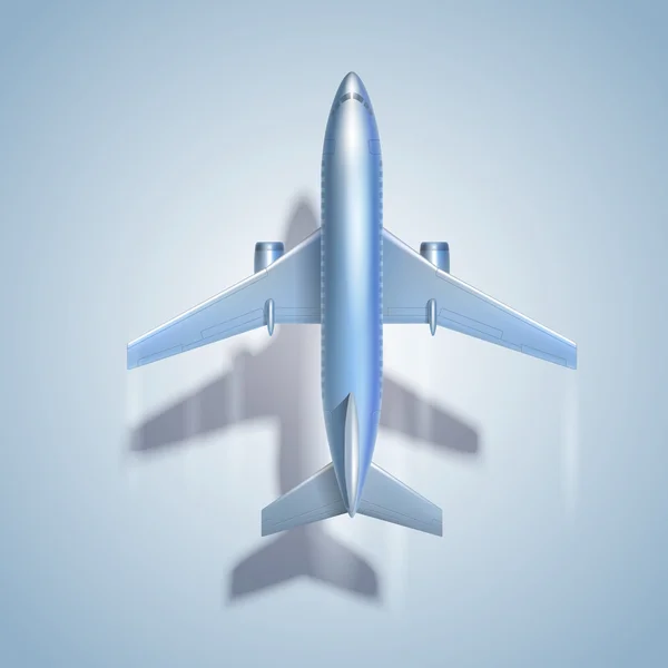 Vliegende vliegtuig symbool — Stockvector