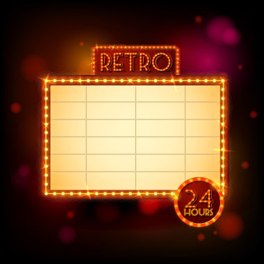 Retro billboard poster