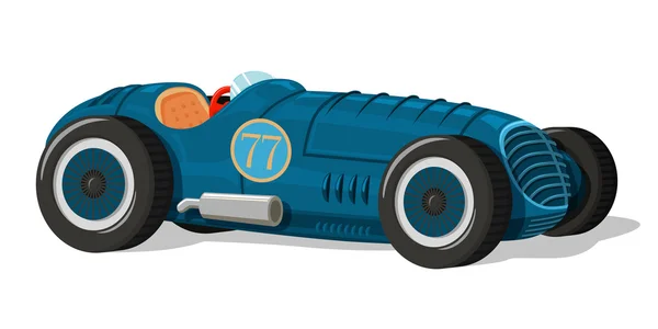 Icône de voiture de course rétro — Image vectorielle