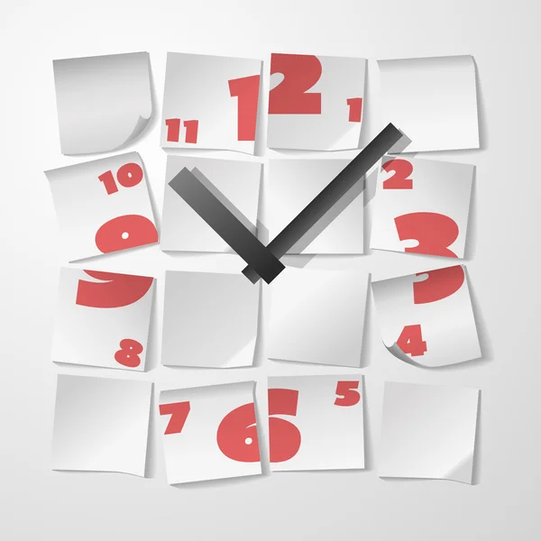 与数字创意时钟 — 图库矢量图片