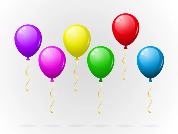 Pack de ballons colorés — Image vectorielle