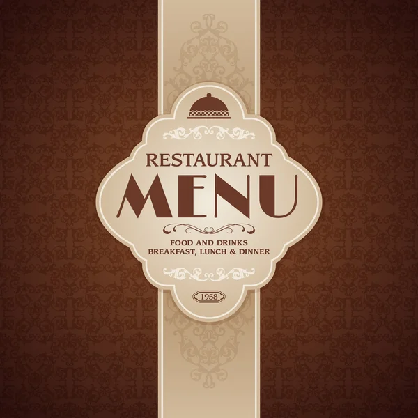 Restaurant cafe menu brochure template — Stock Vector