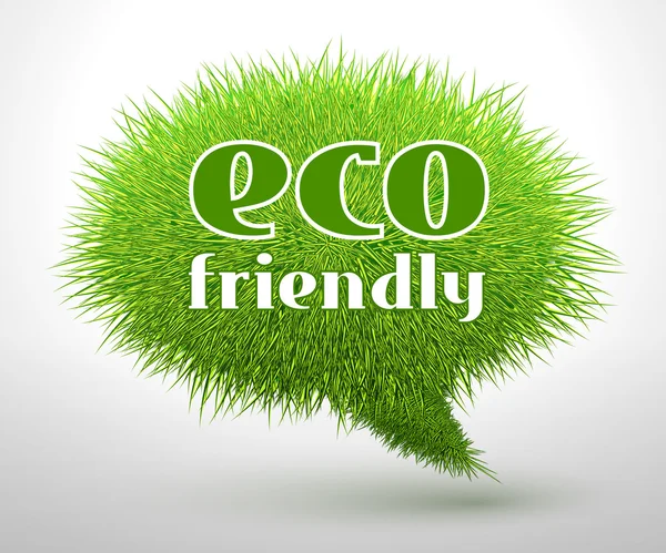 Eco vriendelijke concept of embleem — Stockvector