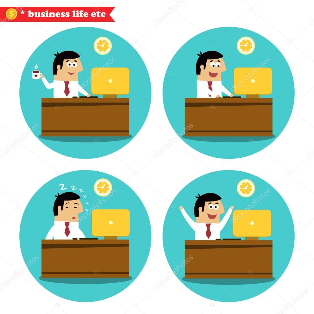 Office worker at the desk