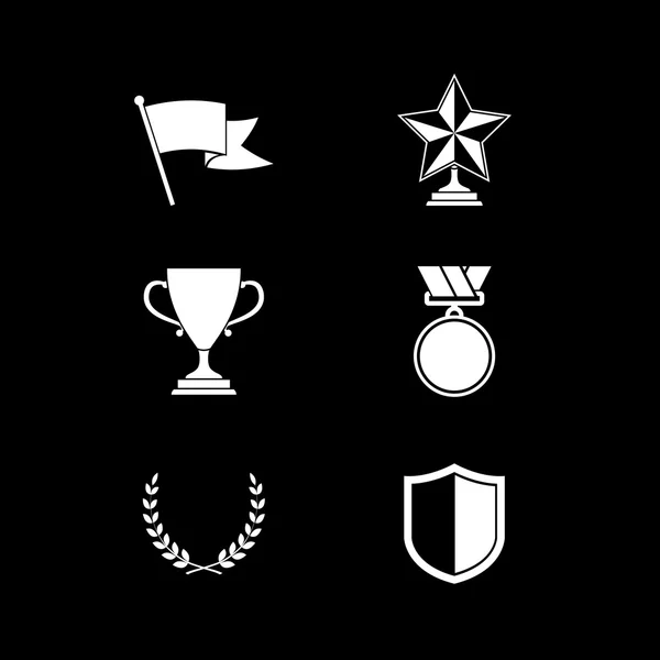 Trophy and prize symbols — Stock Vector