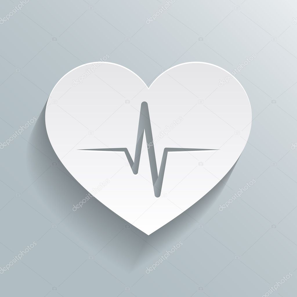 Heart beat rate icon