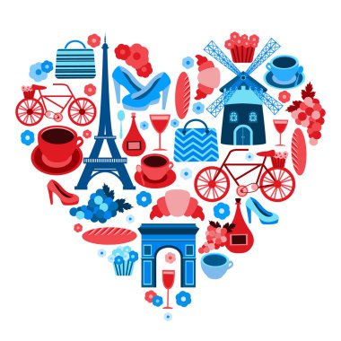 Paris kalp simgesi seviyorum