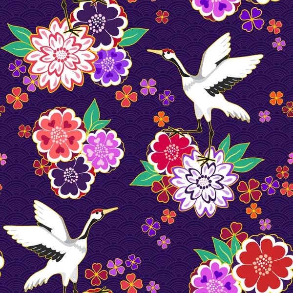 Decoratieve kimono patroon — Stockvector