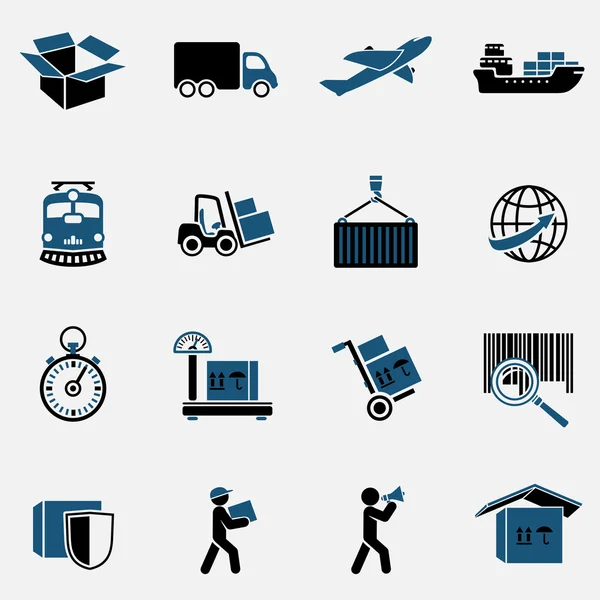 Logistieke icons set — Stockvector