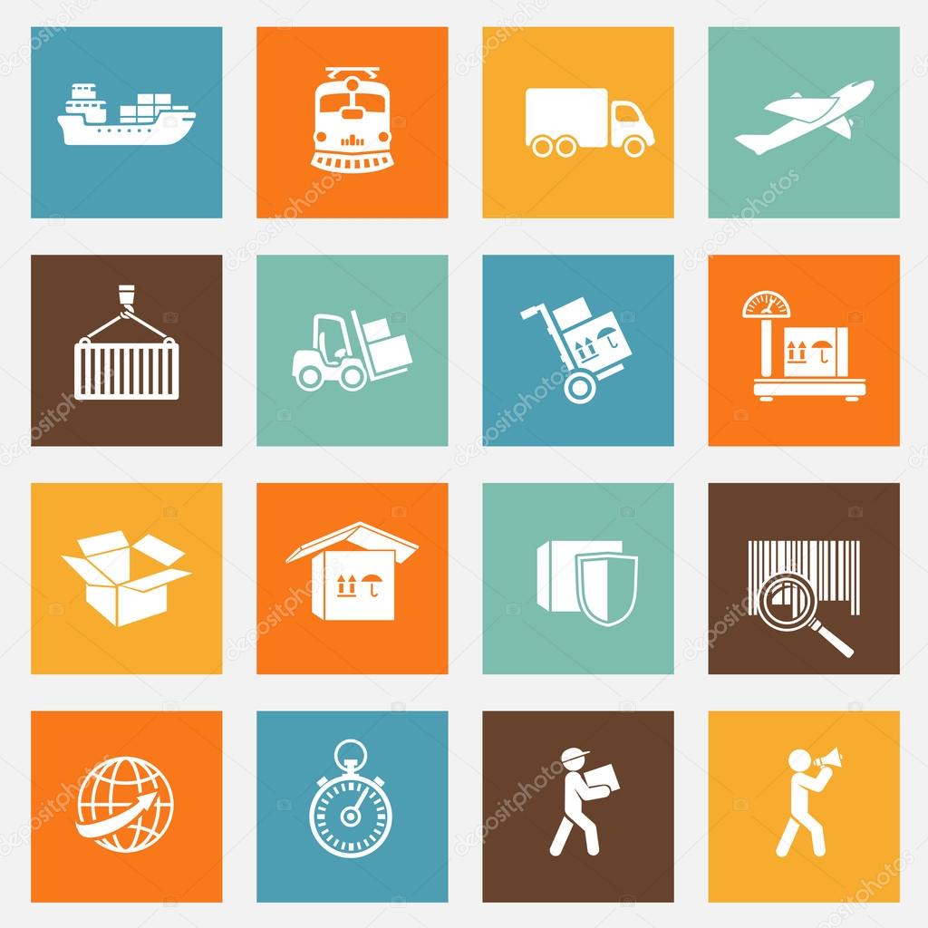 Logistic Services Pictograms Collection