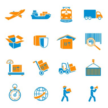 Sevkiyat teslimat Icons set