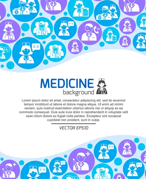 Healthcare and medicine doctors background — Stock Vector