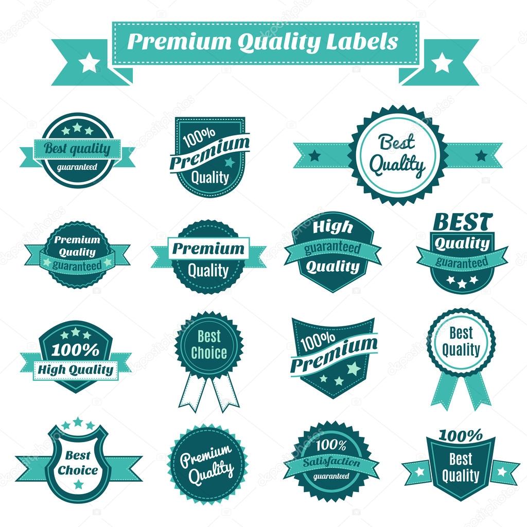 Set of product price tags
