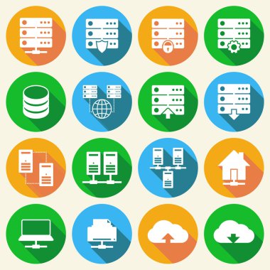 Teknoloji Icons Set hosting