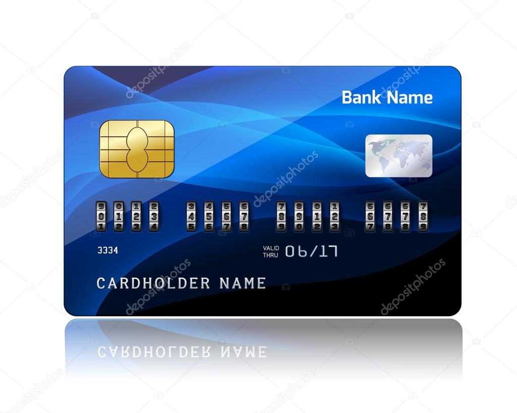 Credit card with security combination code