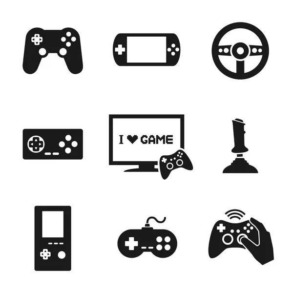 Conjunto de iconos del controlador de videojuegos — Archivo Imágenes Vectoriales