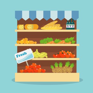 süpermarket gıda koleksiyonu