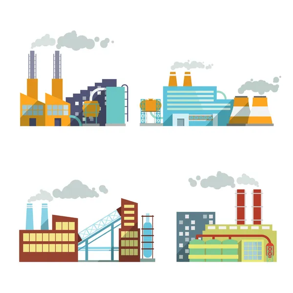 Conjunto de iconos de la industria de construcción — Vector de stock