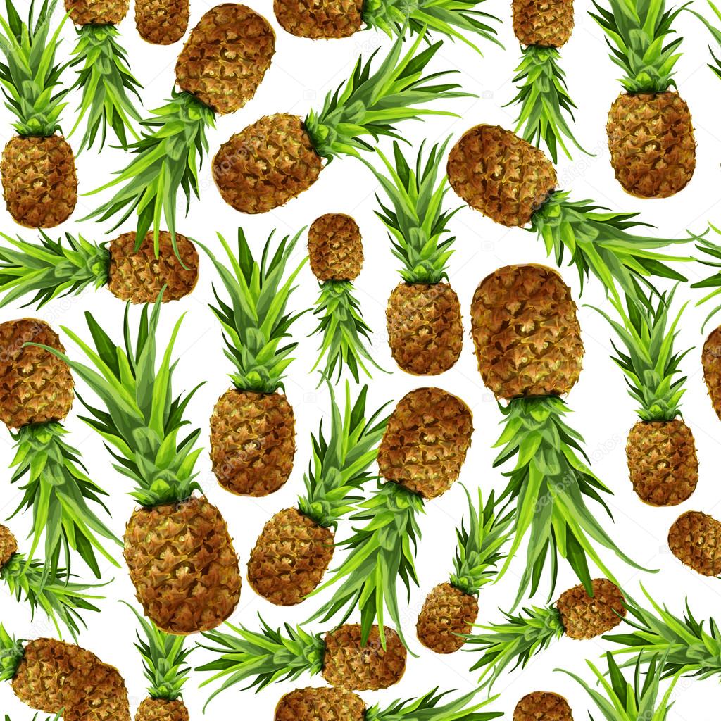 Pineapple seamless pattern