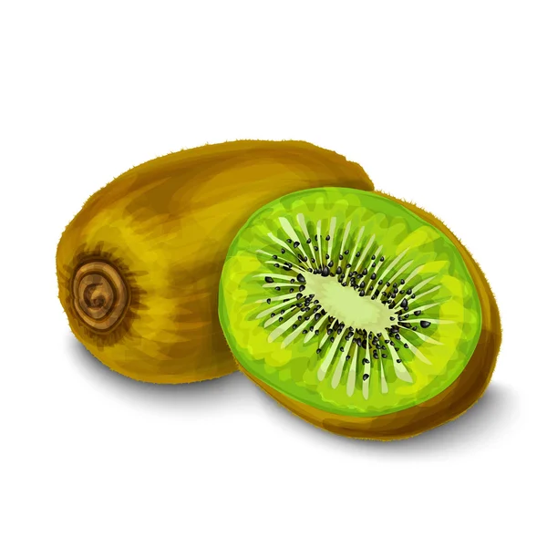 Kiwi poster o emblema isolato — Vettoriale Stock