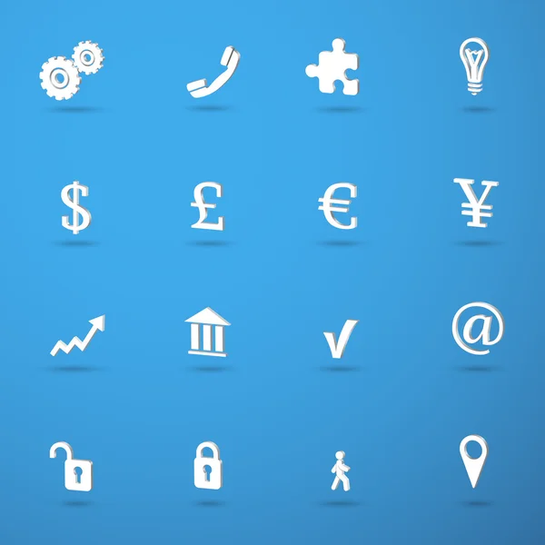 Zakelijke infographic icons set — Stockvector