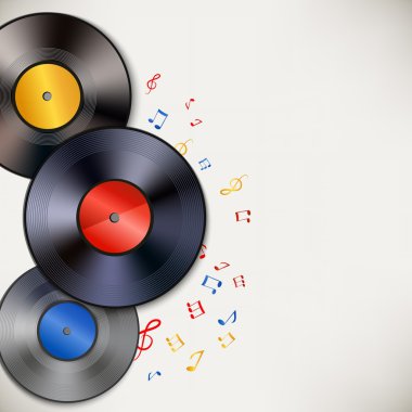 Vinil plak arka plan