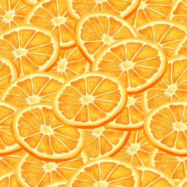 Sliced orange seamless background — Stock Vector