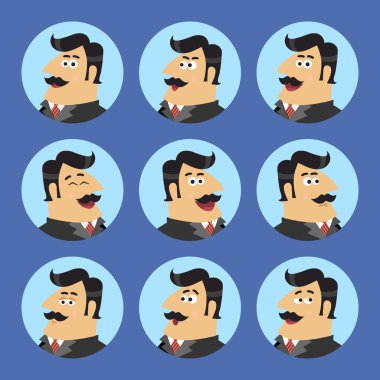iş hissedar Icon set