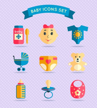 bebek çocuk Icons set