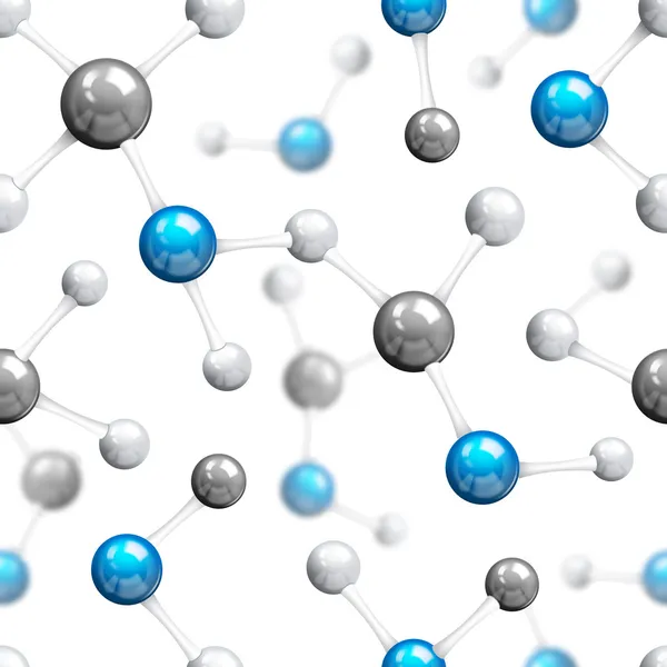 Patrón sin costura molecular — Archivo Imágenes Vectoriales