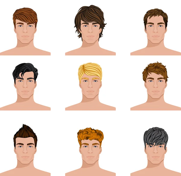 Men hair style Vector Art Stock Images | Depositphotos