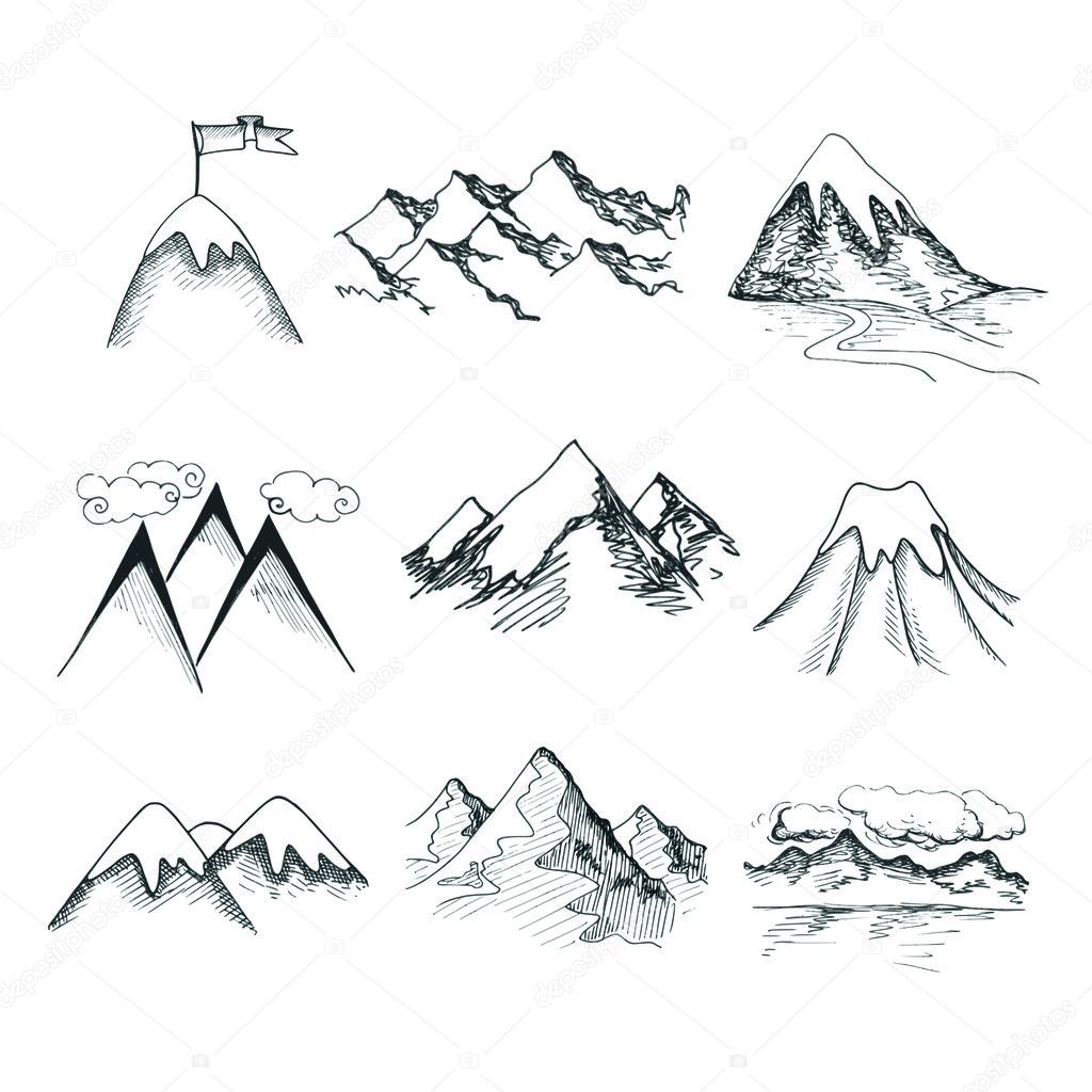 Free Free 312 Mountain Svg Drawing SVG PNG EPS DXF File