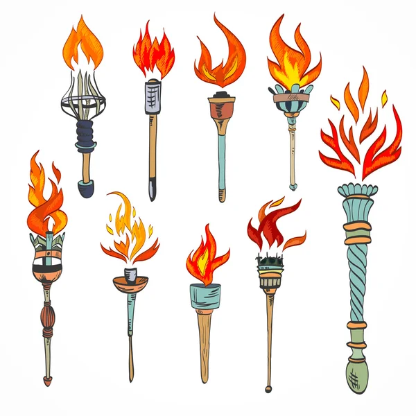 Иконка факела — стоковый вектор