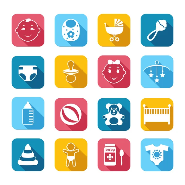 Baby kind icons set — Stockvector