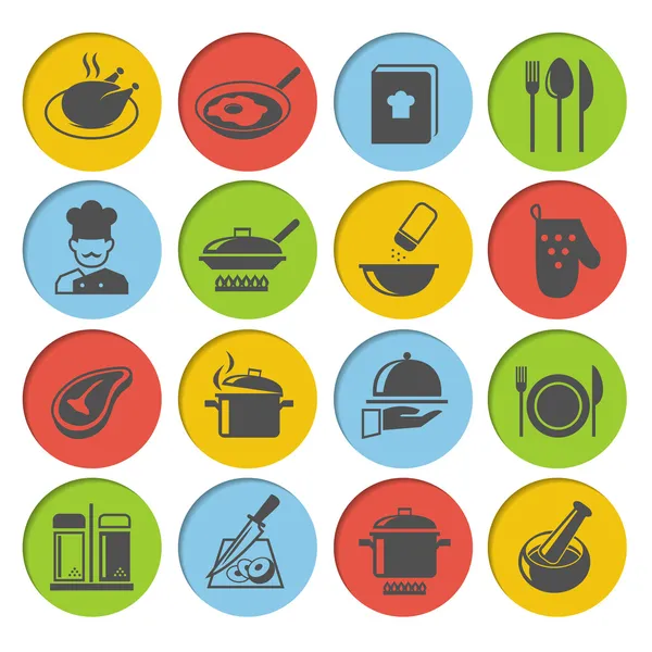 Cooking Icons Set — Stock Vector