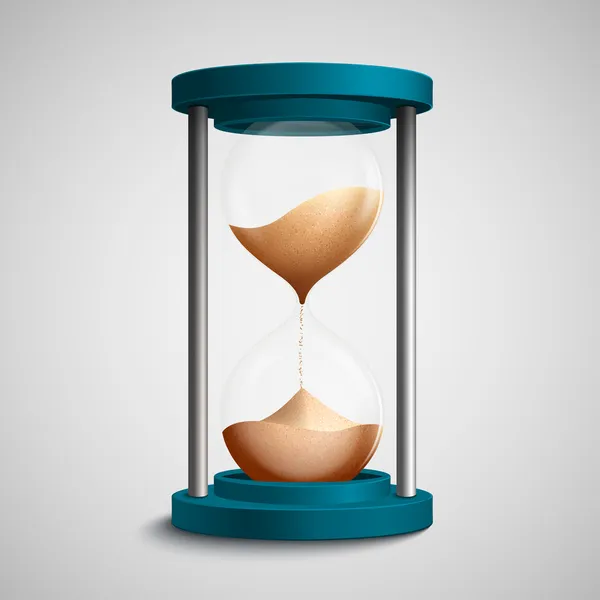 Colored hourglass concept — Stock Vector